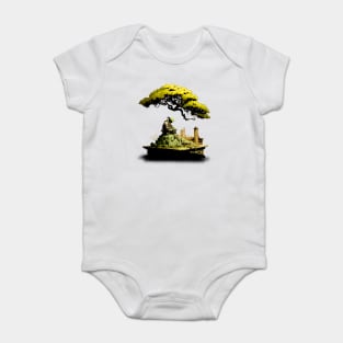 Contemplating the Complexities Under the Japanese Bonsai Tree No. 1 Baby Bodysuit